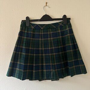 Sunday Best - OLIVE MINI 15" SKIRT - Tartan - Size 8